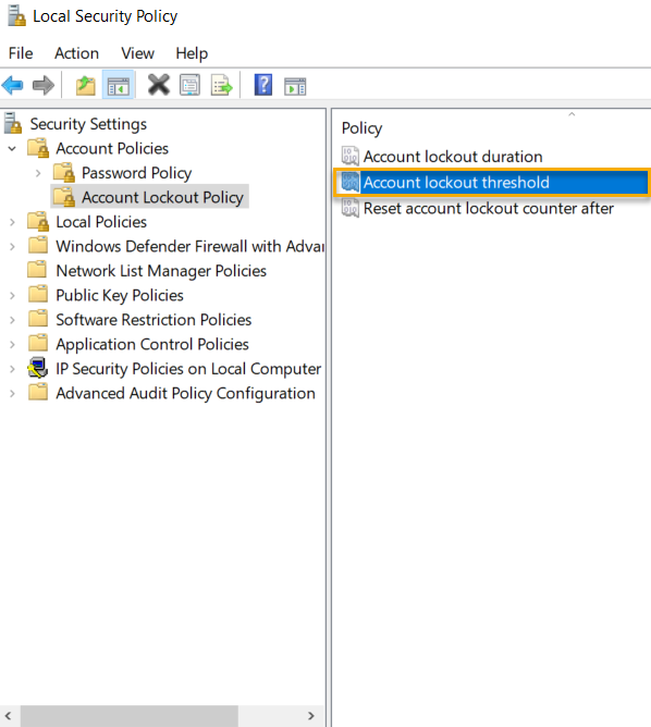 Account Lockout Threshold Greater Than 3 Attempts