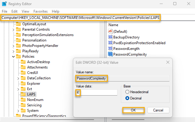 Ensure 'Password Settings: Password Complexity' is set to 'Enabled ...