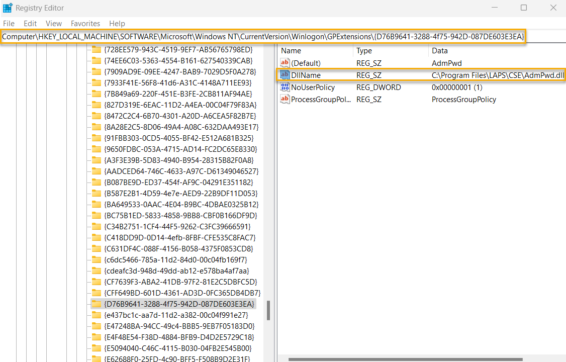 LAPS AdmPwd GPO Extension CSE not Installed (CIS LEVEL 1)