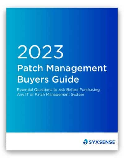 patch management buyers guide