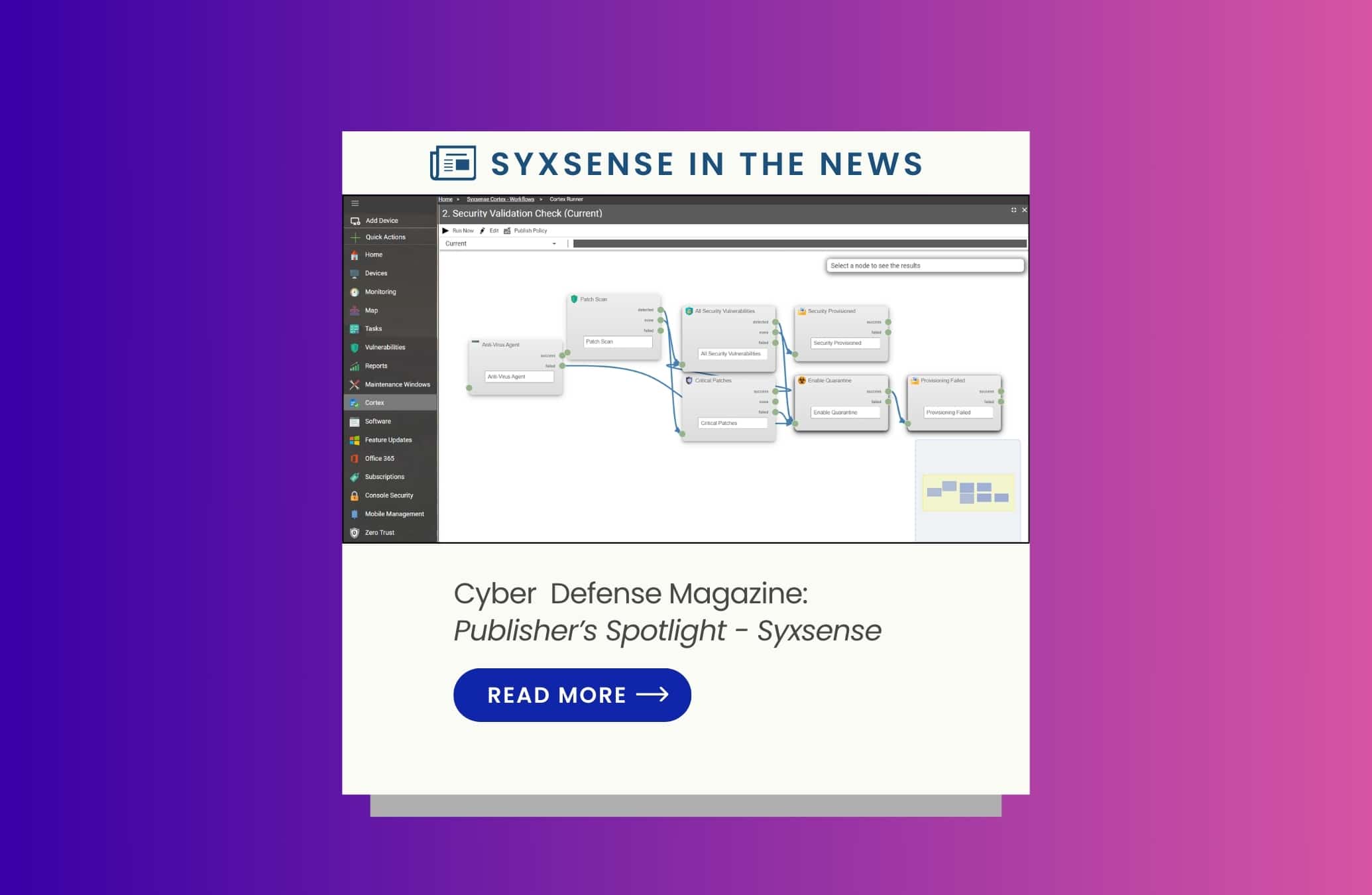 In the News: Cyber Defense Magazine – Publisher’s Spotlight on Syxsense